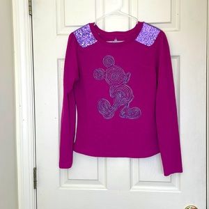Disney Park Authentic Mickey Mouse Pink Tee Size Medium